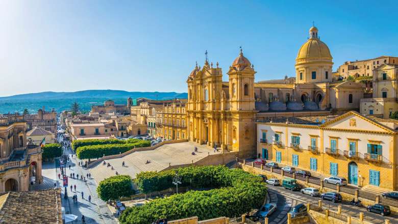 Basilica Minore Di San Nicol And Palazzo, Ducezio Noto, Sicily, Italy