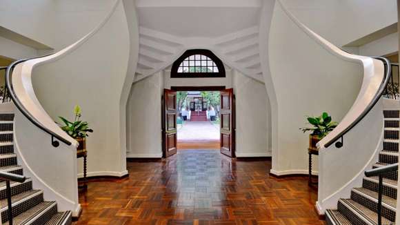 Victoria Falls Hotel, Victoria Falls, Zimbabwe, Staircase