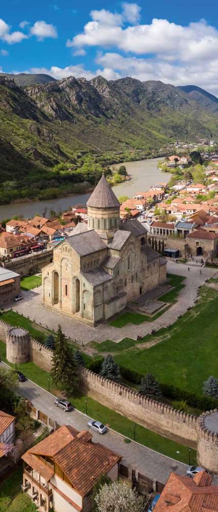 Svetitskhoveli Georgian Cathedral In Mtskheta, Georgia