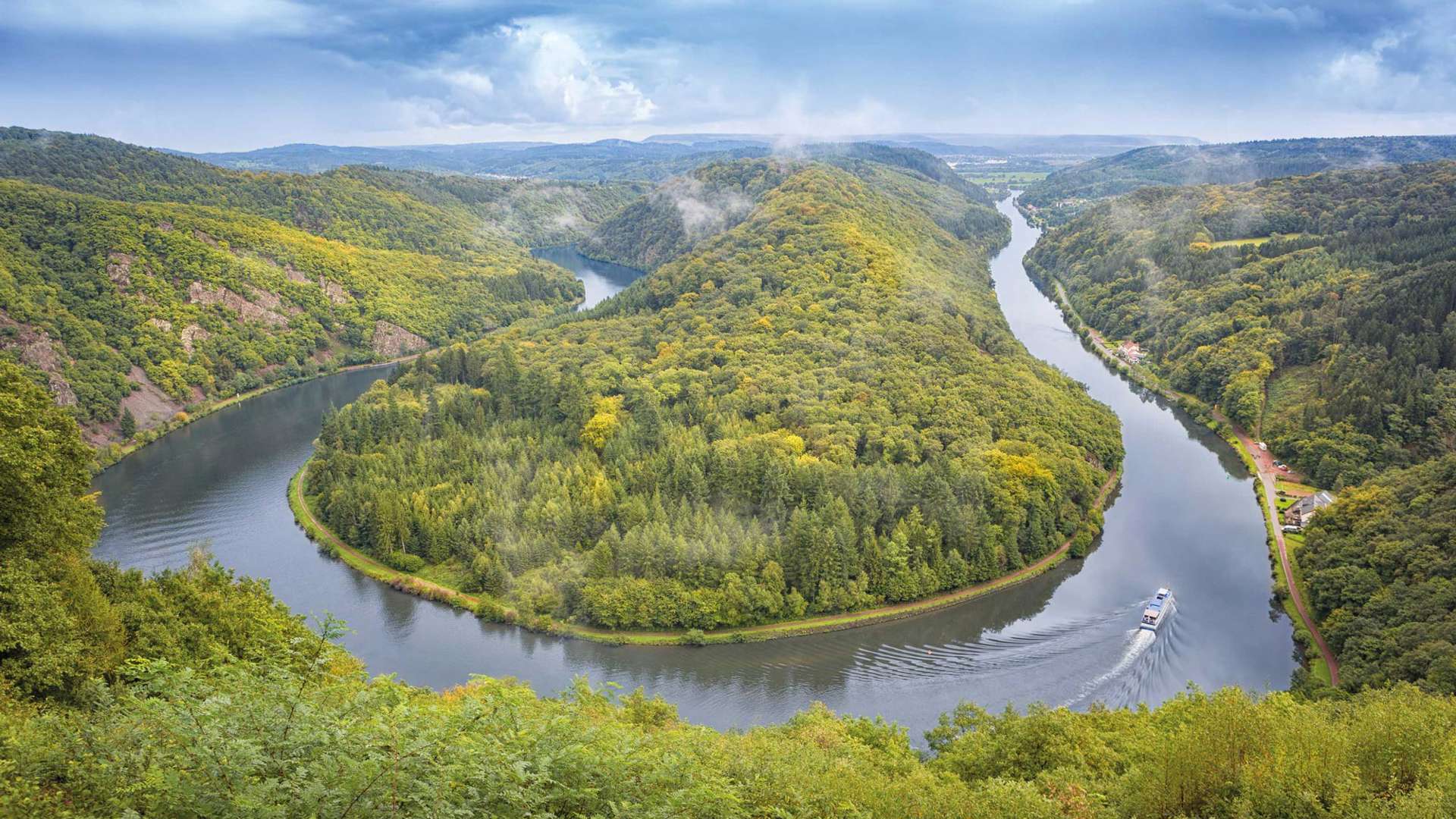 Saar Loop, Saarschleife, Near Cloef & Mettlach, Germany