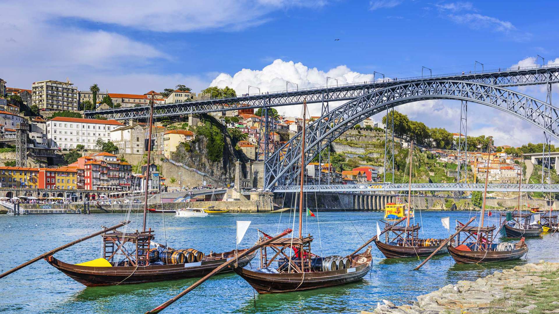 Cityscape Of Porto from the Douro, Portugal