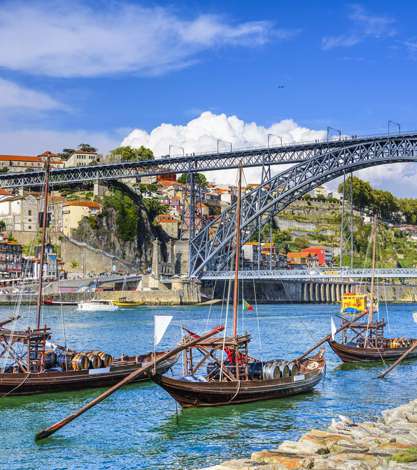 Cityscape Of Porto from the Douro, Portugal