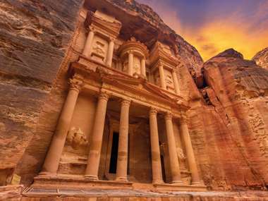 Ancient Temple In Petra, Jordan