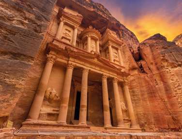 Ancient Temple In Petra, Jordan