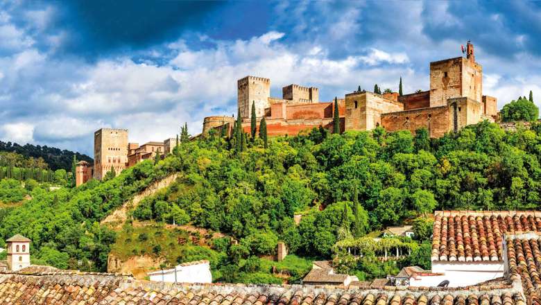 Granada Alhambra Nasrid Emirate Fortress, Andalusia, Spain