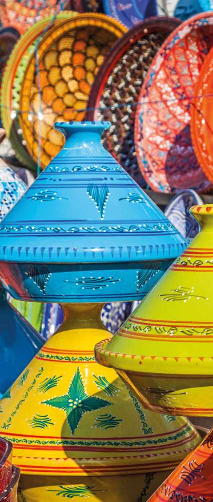 Tajines in the Souks, Marrakesh, Morocco