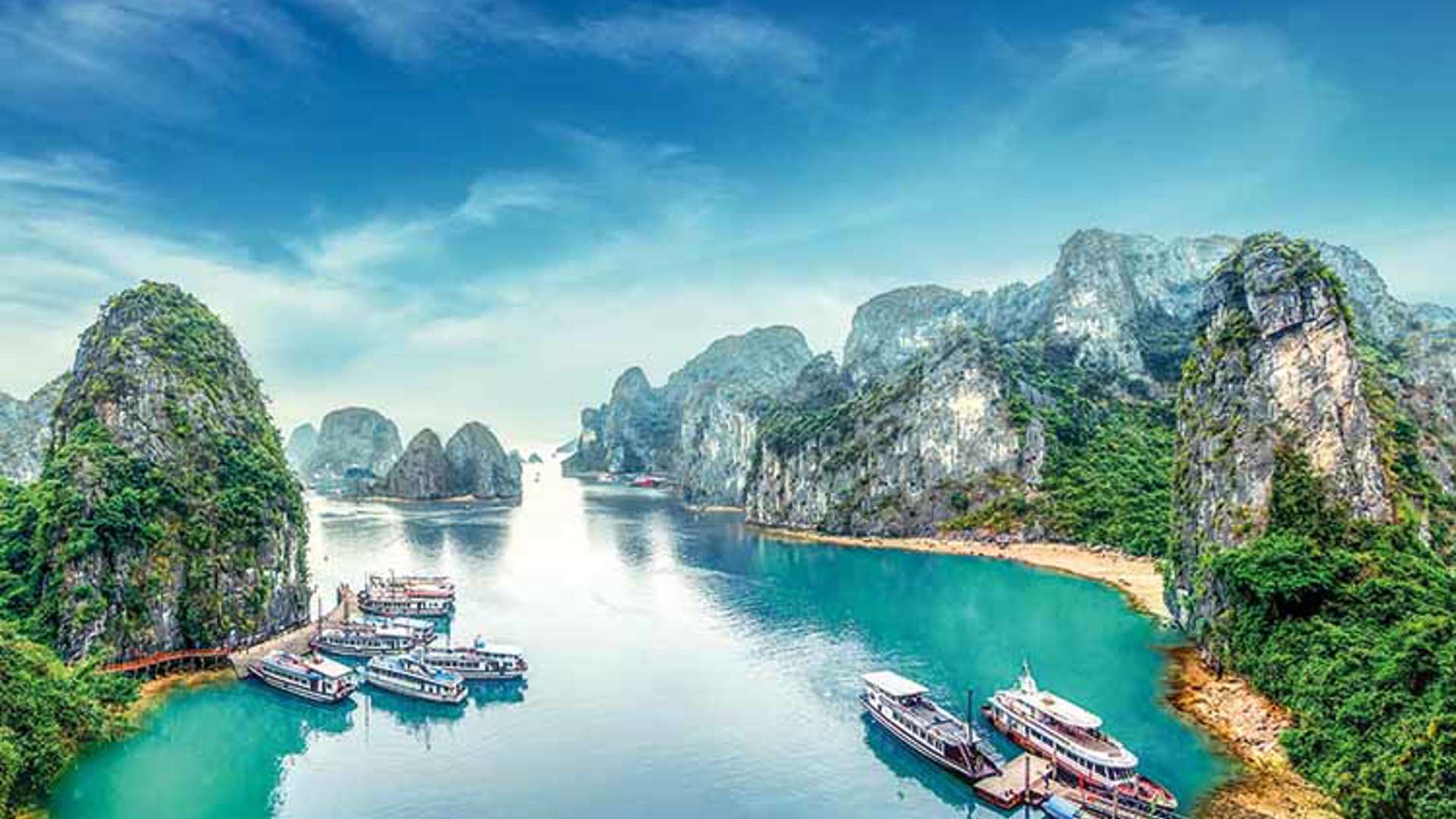 Limestone Rock At Ha Long Bay, Vietnam