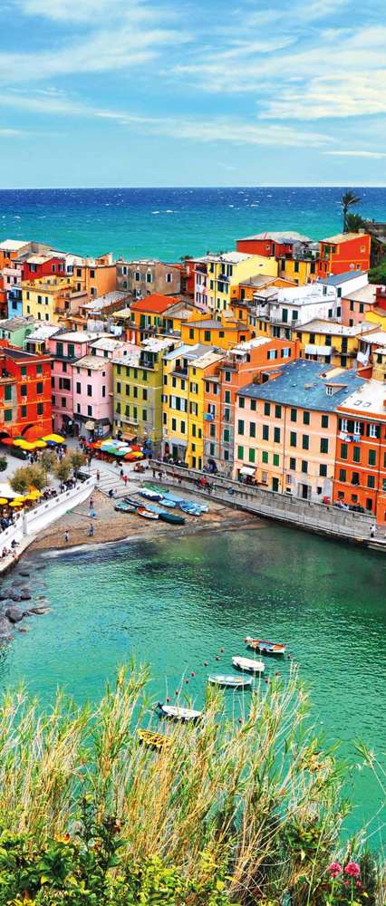 View Of Vernazza Famous Colourful Villages, Cinque Terre National Park, Italy