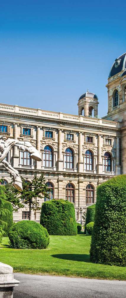 Natural History Museum with Park And Sculpture, Vienna, Austria