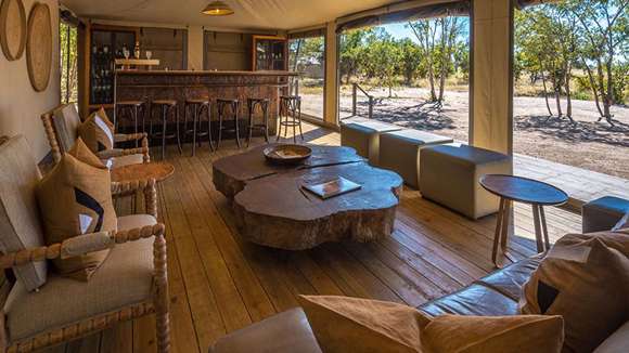 Wilderness Little Makalolo Camp, Hwange National Park, Zimbabwe, Lounge