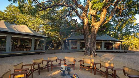 Wilderness Little Makalolo Camp, Hwange National Park, Zimbabwe, Firepit