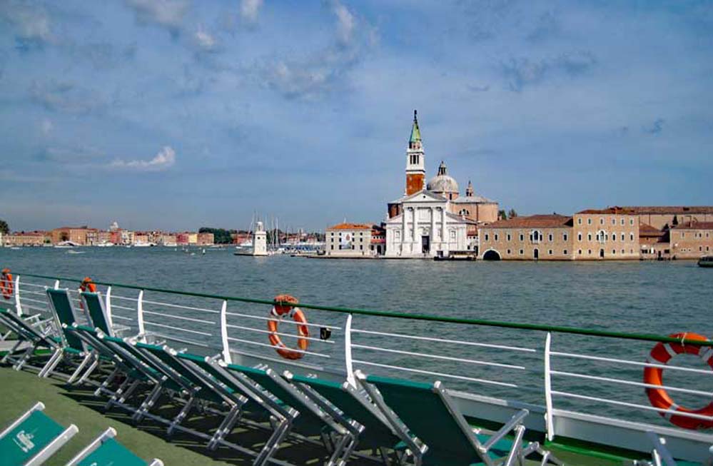 MS Michelangelo Vessel, Italy, Sun Deck View